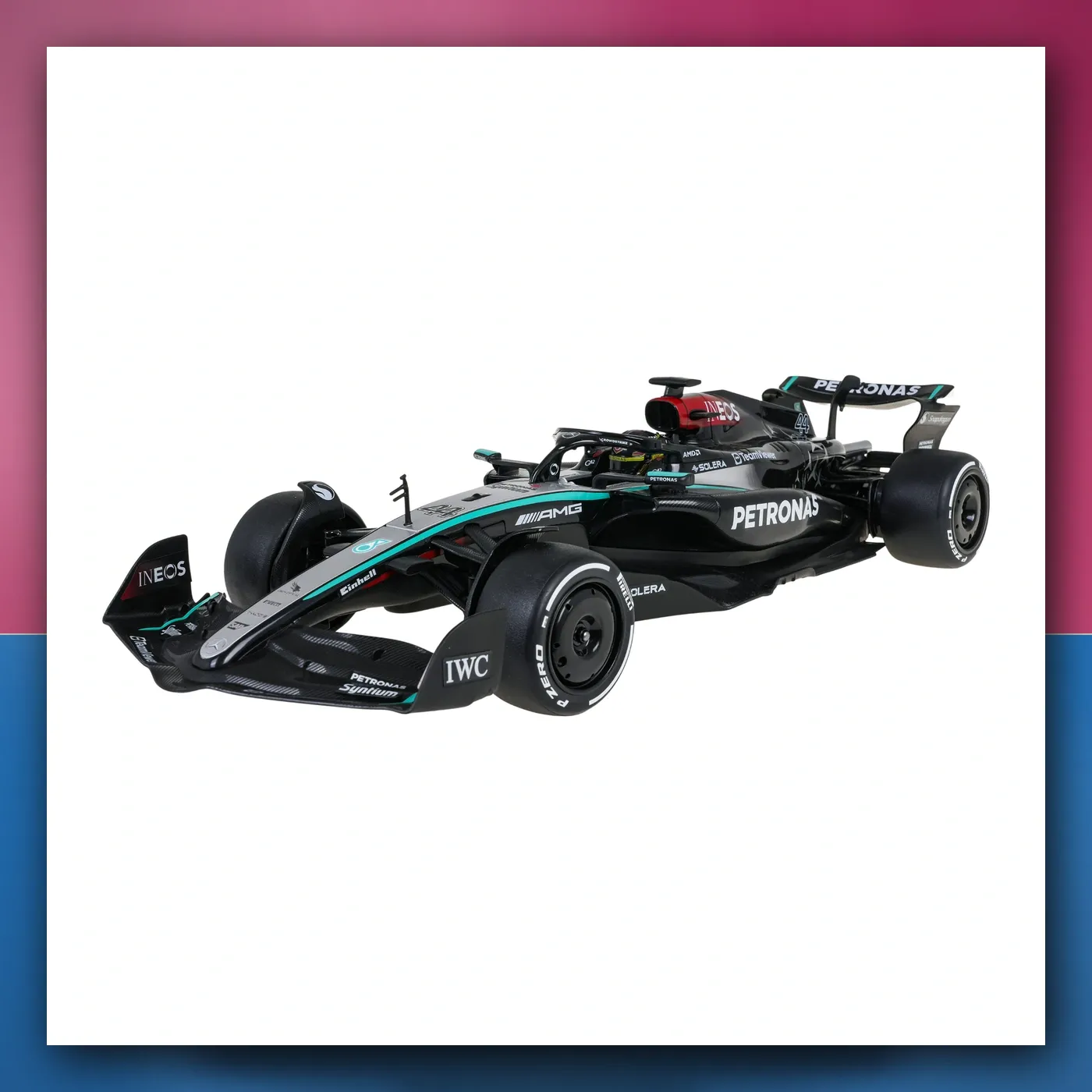 Bolid R / C 1: 12 Mercedes - AMG F1 W15 E Performance crni RASTAR - slika 1