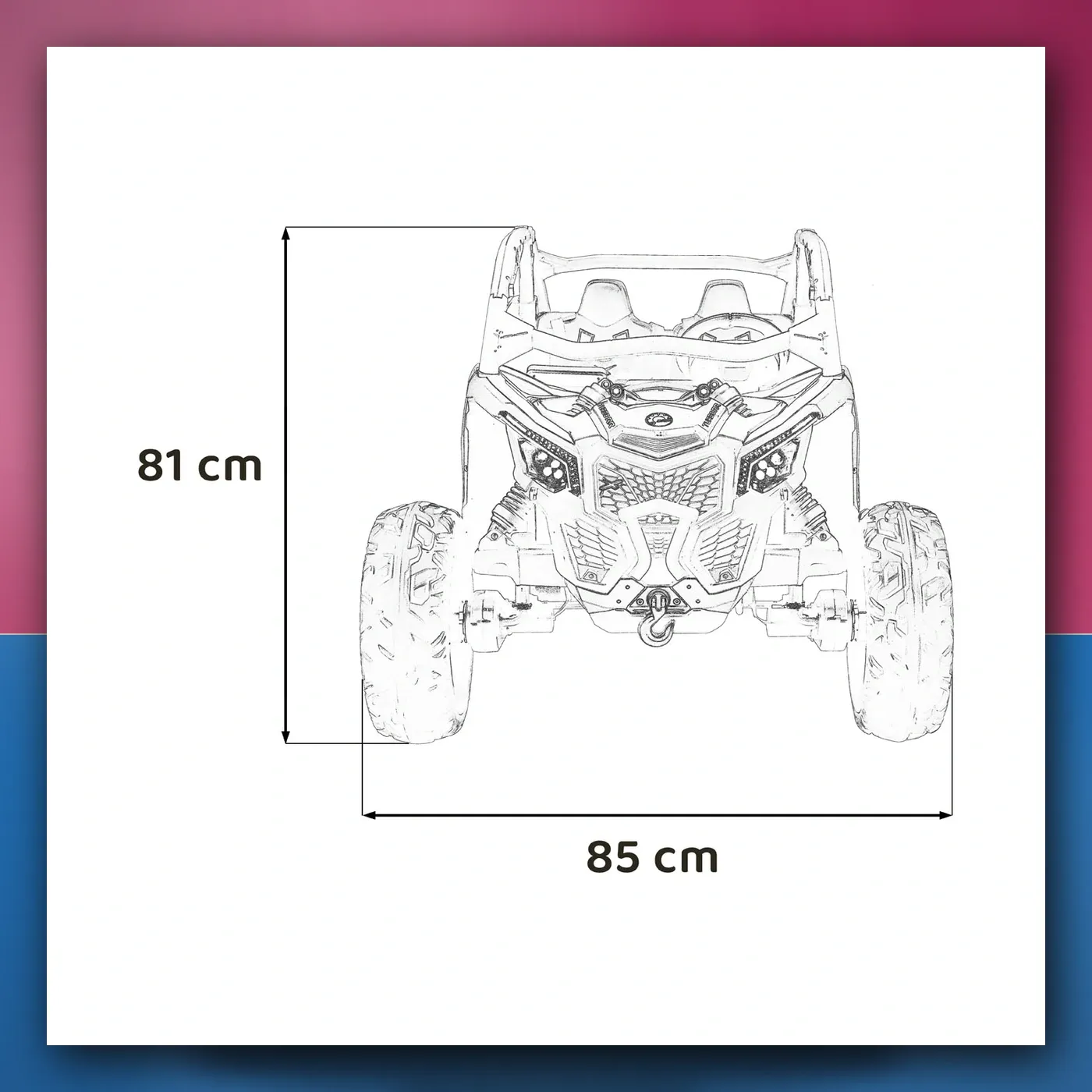 Buggy na akumulator Maverick Turbo RR STRONG plavi - slika 1