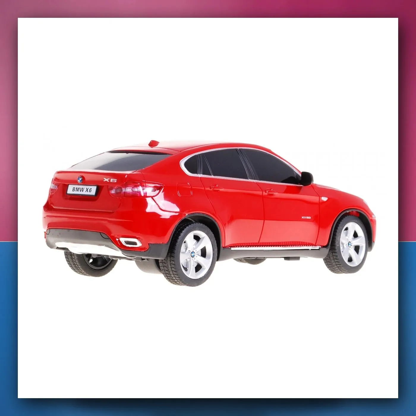 BMW X6 crveni RASTAR SUV model 1:24 na daljinsko upravljanje + daljinski upravljač