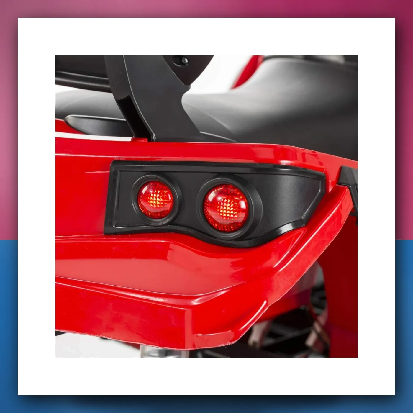 Četverocikl ATV na akumulator za djecu - crveni + EVA kotači + Radio + MP3 + LED + Lagani Start - slika 1