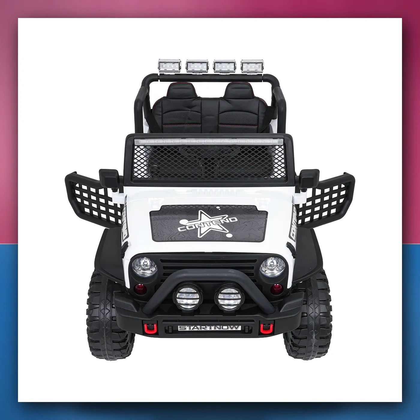 Auto na akumulator Jeep ZVIJER 4x4 bijeli - slika 1