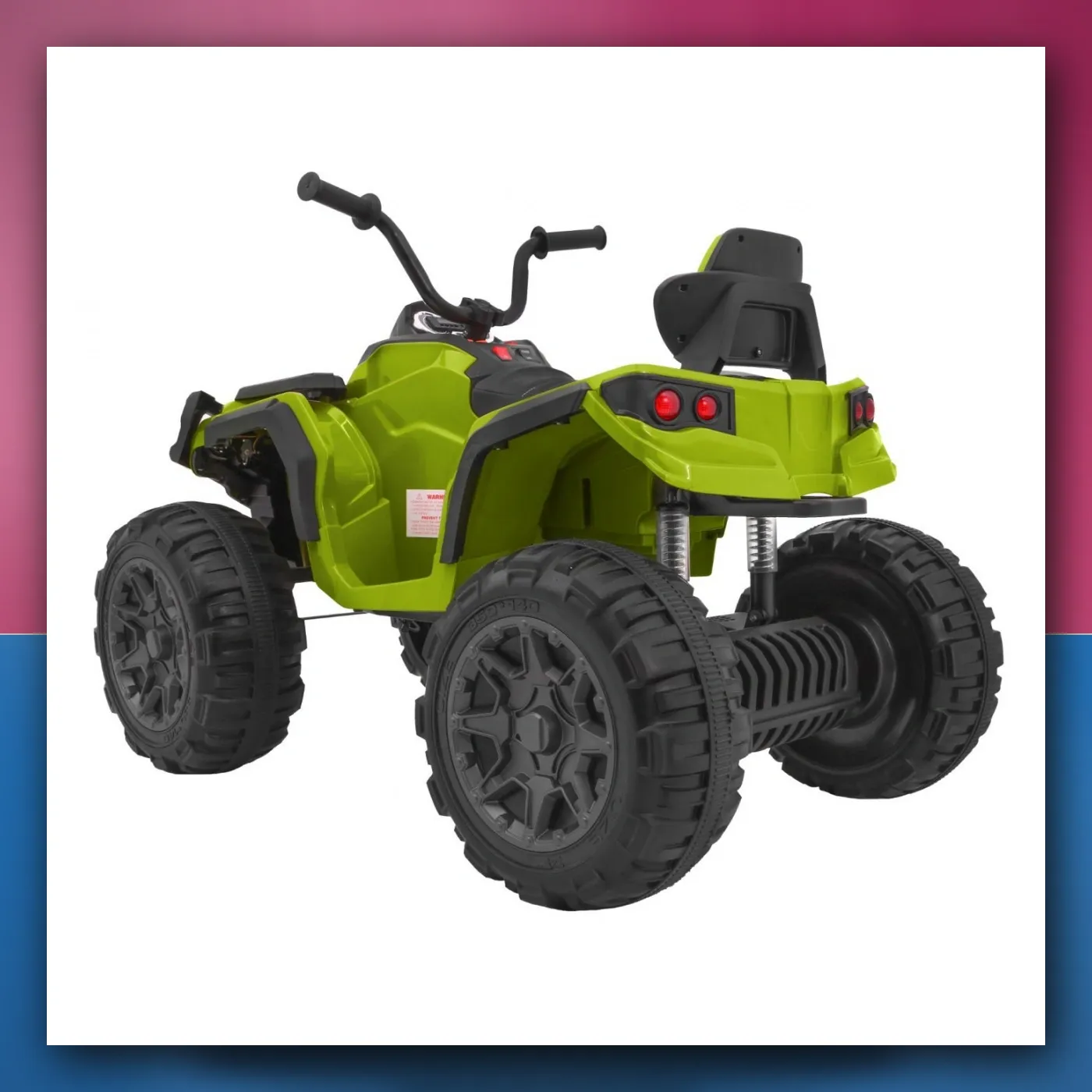 Četverocikl ATV 2. 4GHz na akumulator za djecu - zeleni + Daljinski upravljač + EVA kotači + Radio + MP3 + Lagani Start - slika 1