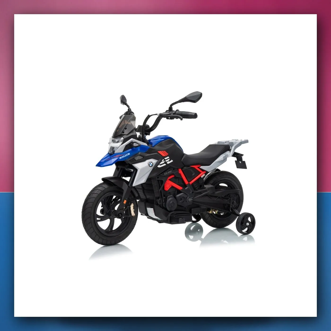Motocikl na akumulator BMW G310GS plavi - slika 1