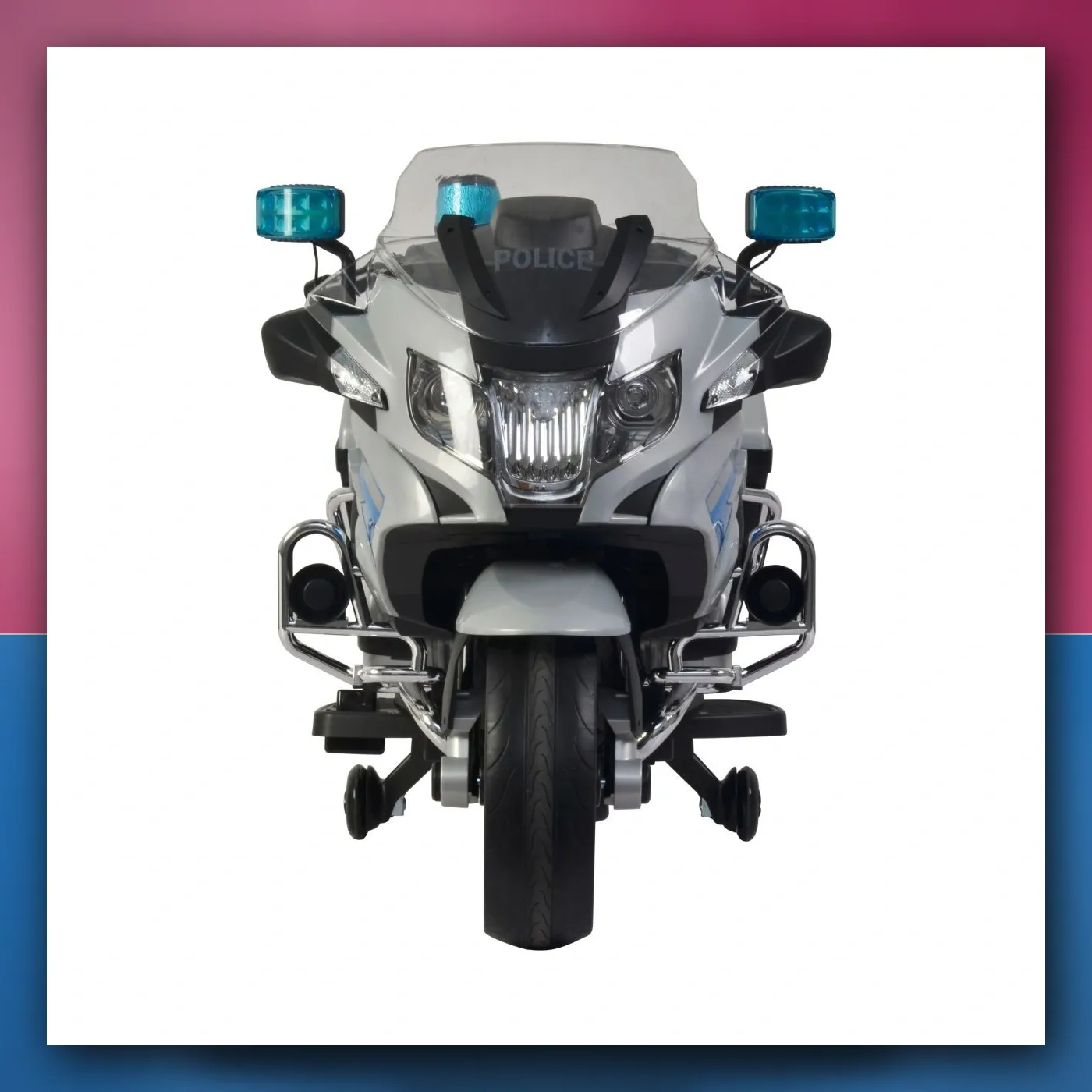 BMW R1200RT Policija Motor električni za djecu + Kotrljajuće pomoćni + Zvukovi + LED + EVA + Lagani Start - slika 1