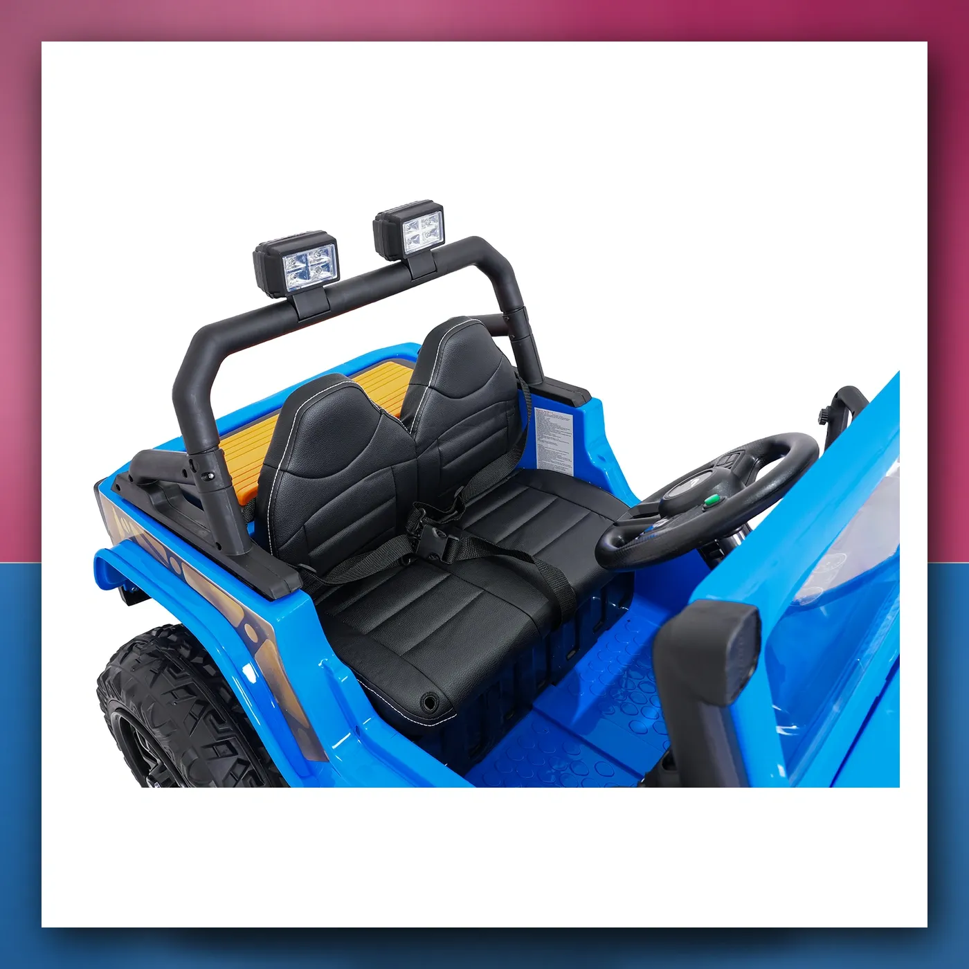 Auto na akumulator Jeep Monster plavi - slika 1