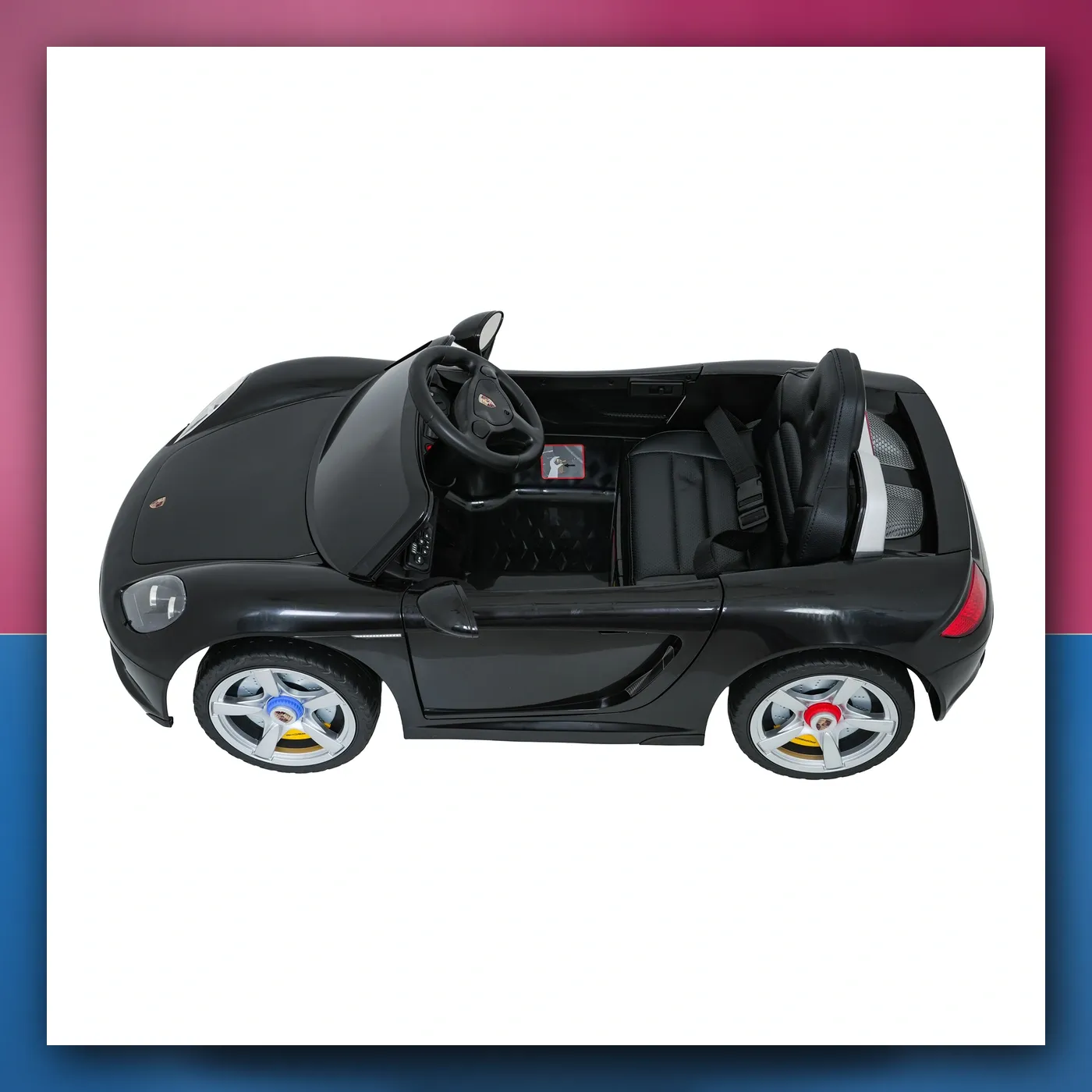 Auto na akumulator Porsche 911 Carrera crni - slika 1