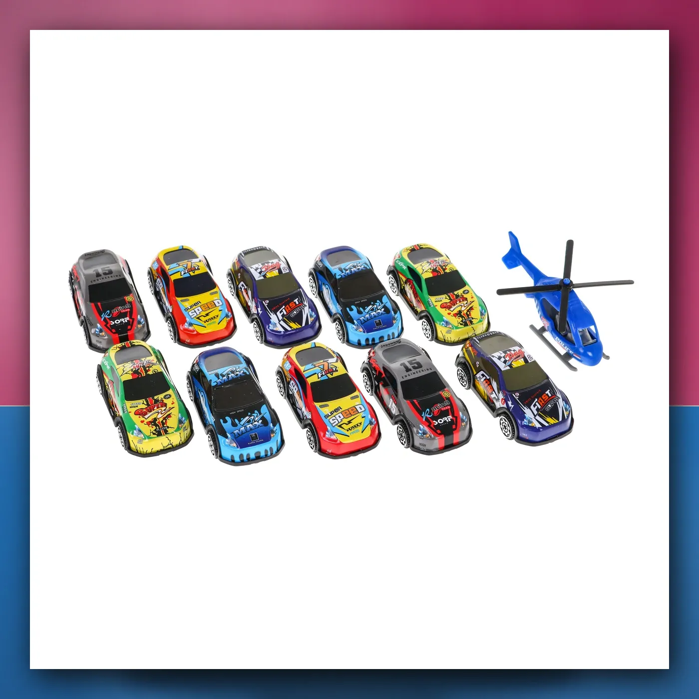 4 - sporoetažni parking s dizalom za djecu 3 + Mali auti helikopter + tobogan - slika 1