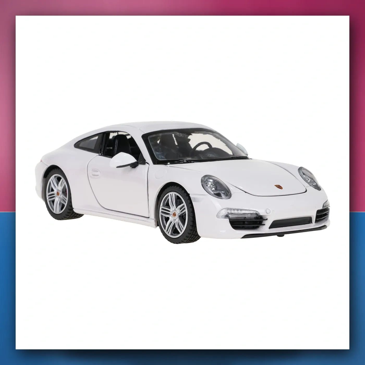 Metalni automobil Porsche 911 1:24 bijeli RASTAR