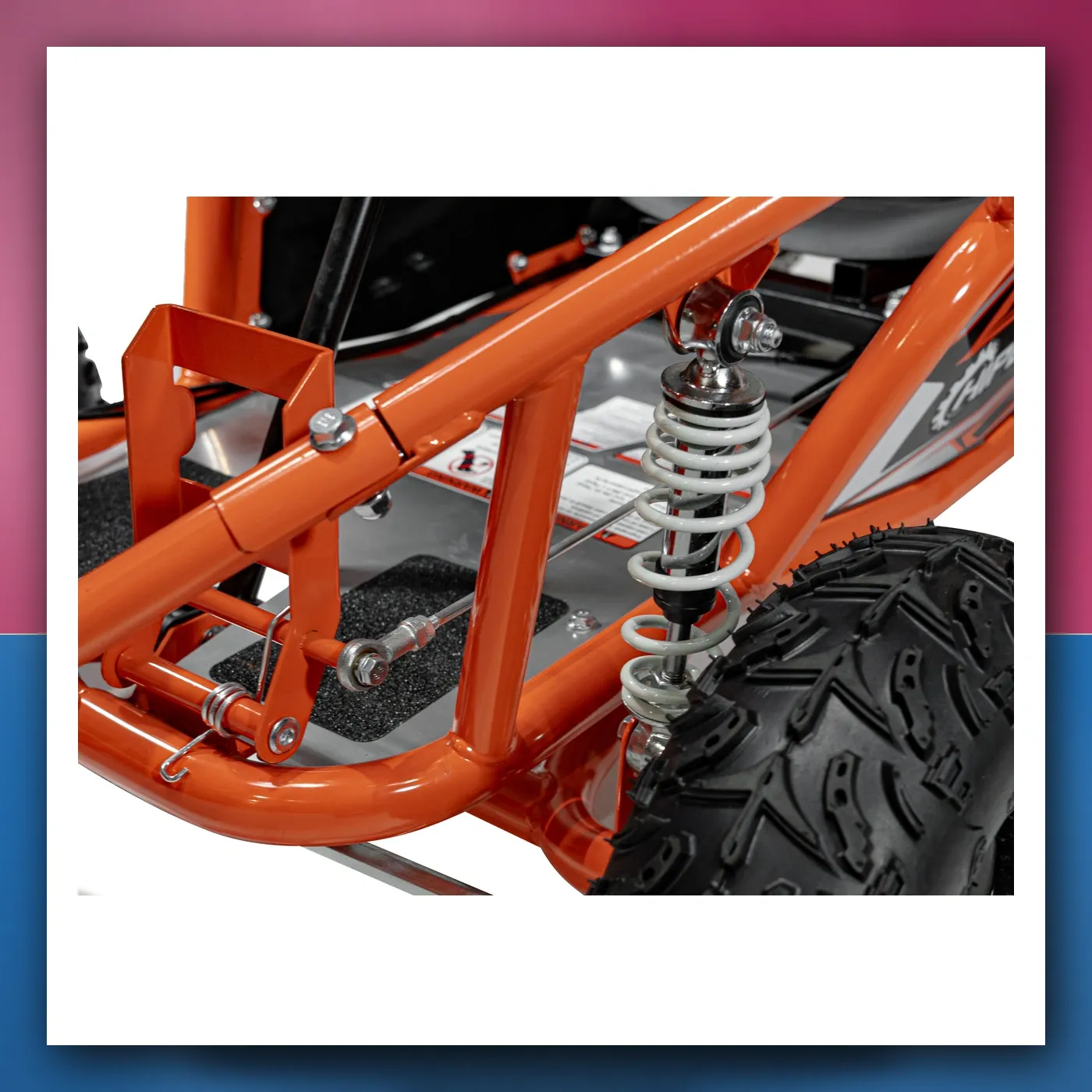 Auto na akumulator Gokart Motorni BLATO MONSTER narančasti - slika 1