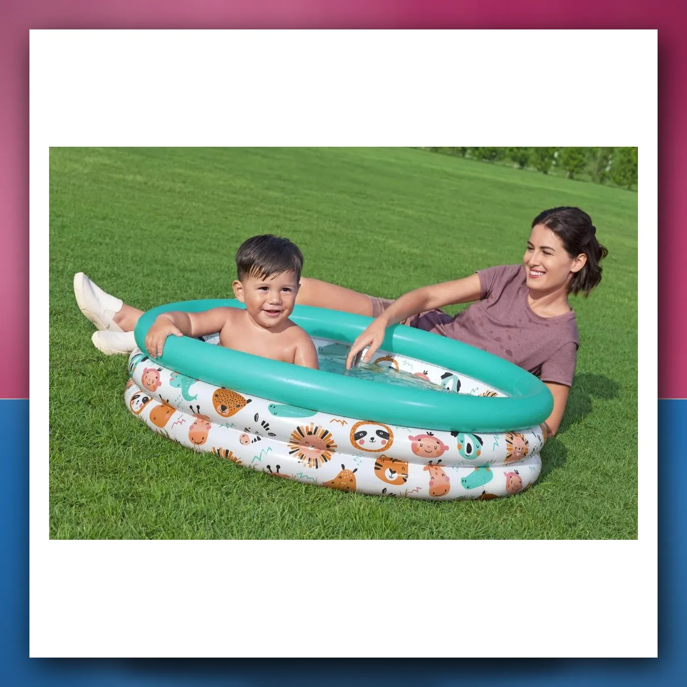 BESTWAY dječji napuhujući bazen Ribice 102 x 25 cm + zakrpa za popravak - slika 1