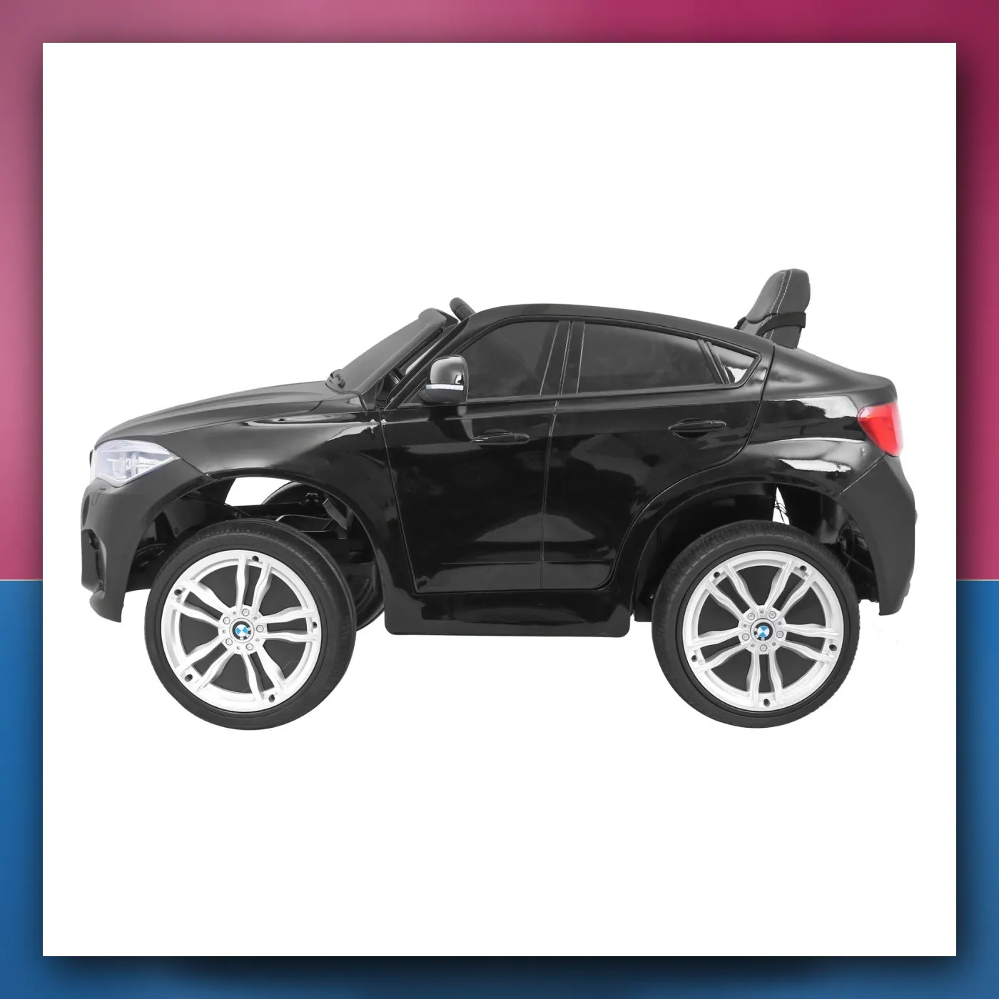 BMW X6M Električne Mali auto za djecu - crni SUV + Daljinski upravljač - slika 1