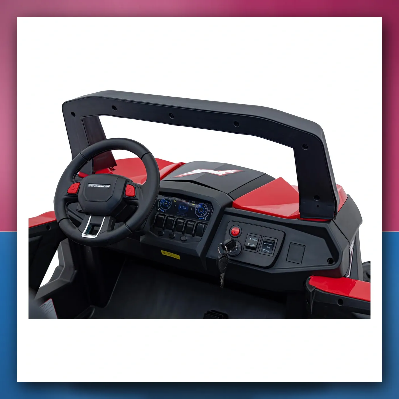 Buggy na akumulator UTV - MX 2000N crveni - slika 1