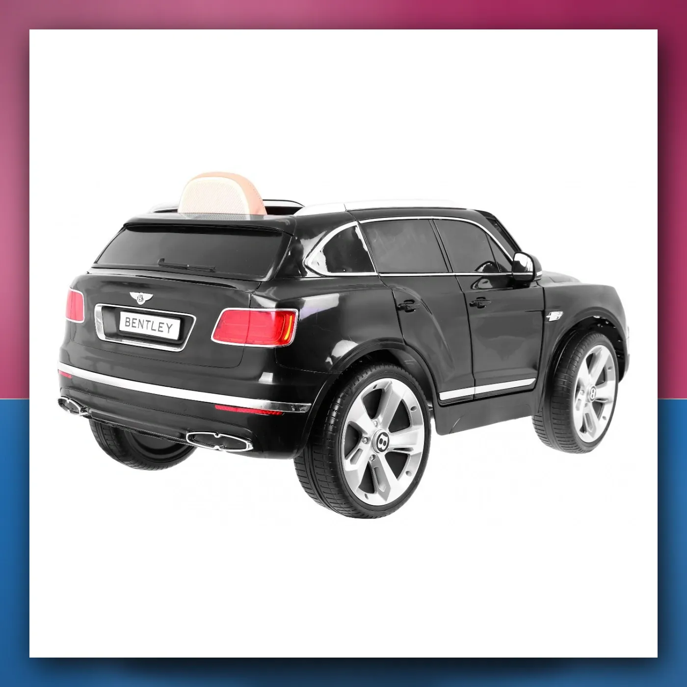 Auto na akumulator Bentley Bentayga za djecu crni - slika 1