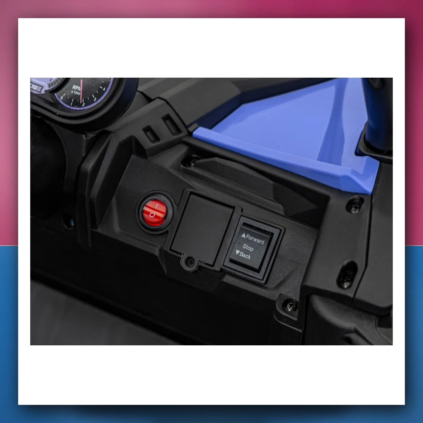 Buggy na akumulator ATV braniti 4x4 Ljubičasti Licenca KUROMI - slika 1