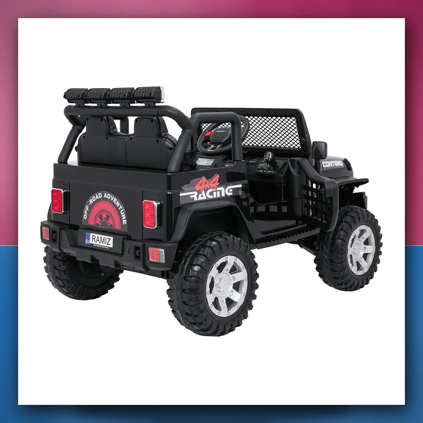 Auto na akumulator Jeep ZVIJER 4x4 crni - slika 1