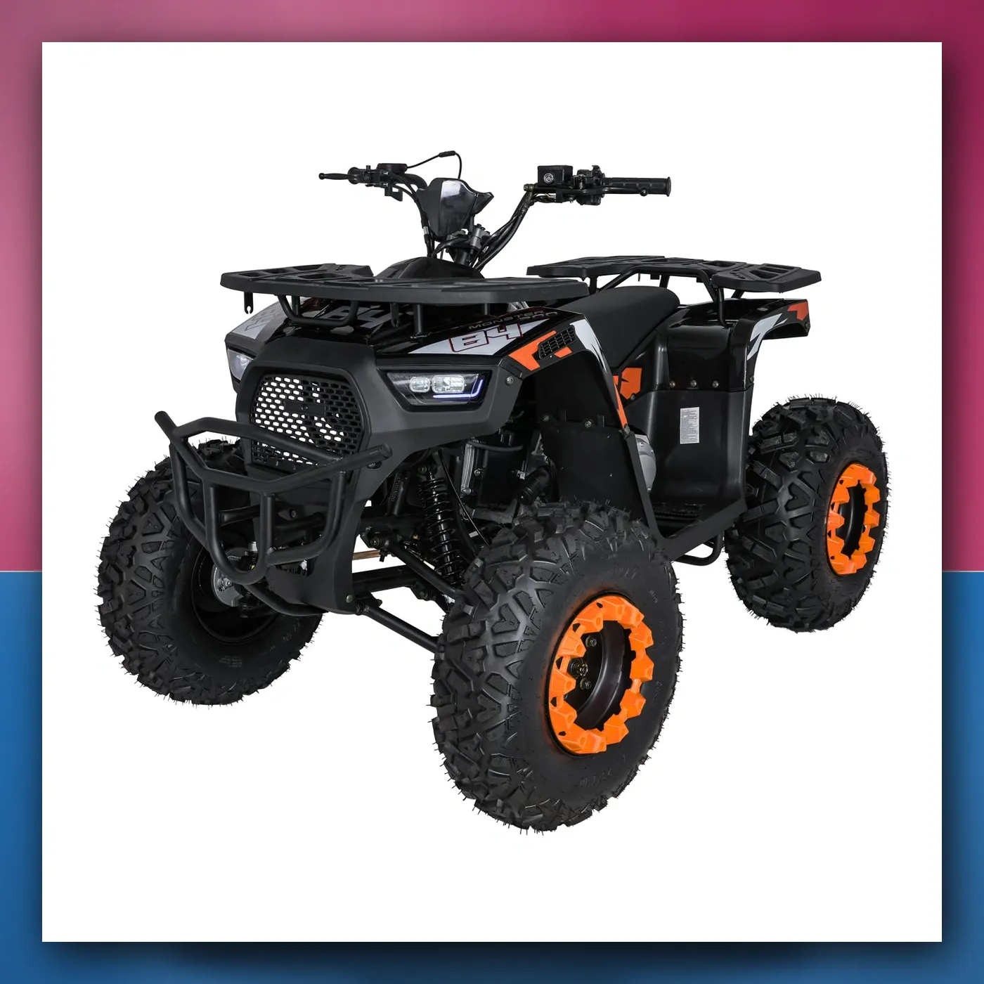 Četverocikl na akumulator Motorni 200CC MONSTER narančasti - slika 1