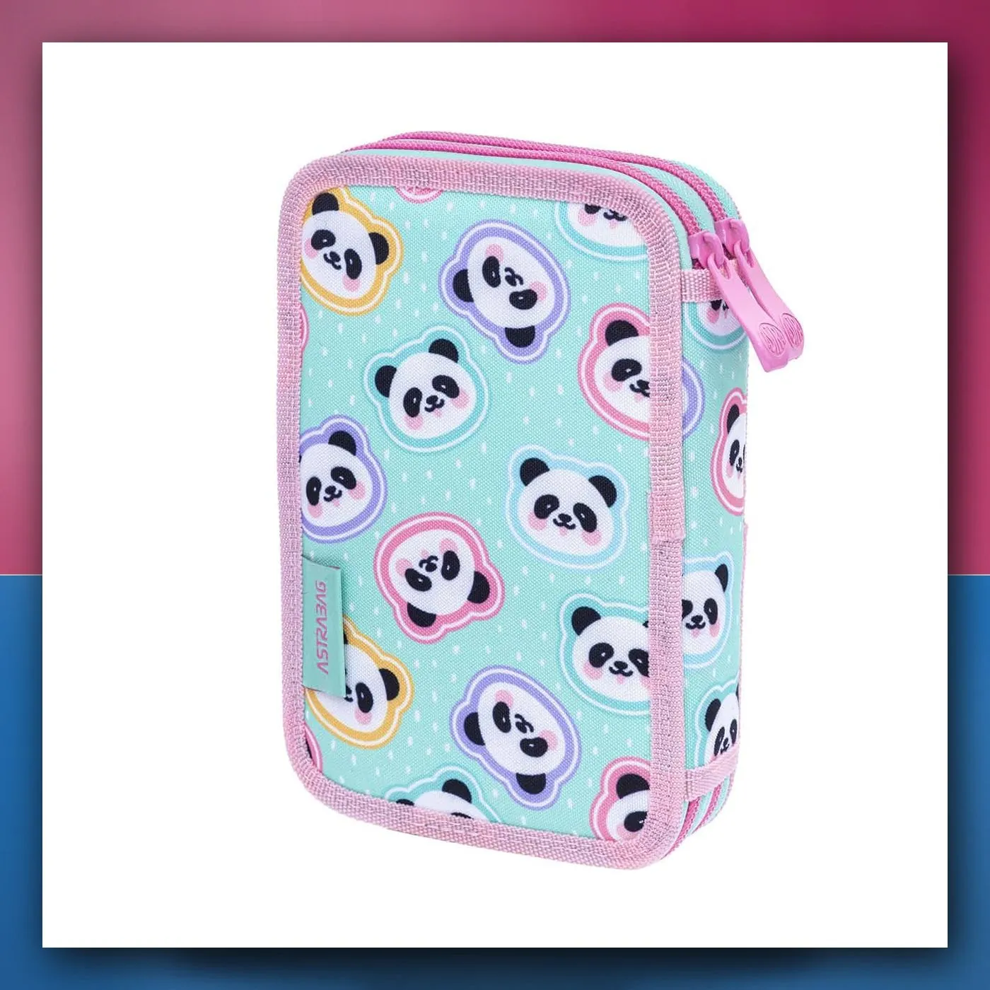 Dvostruka pernica ASTRABAG MINTY PANDAS