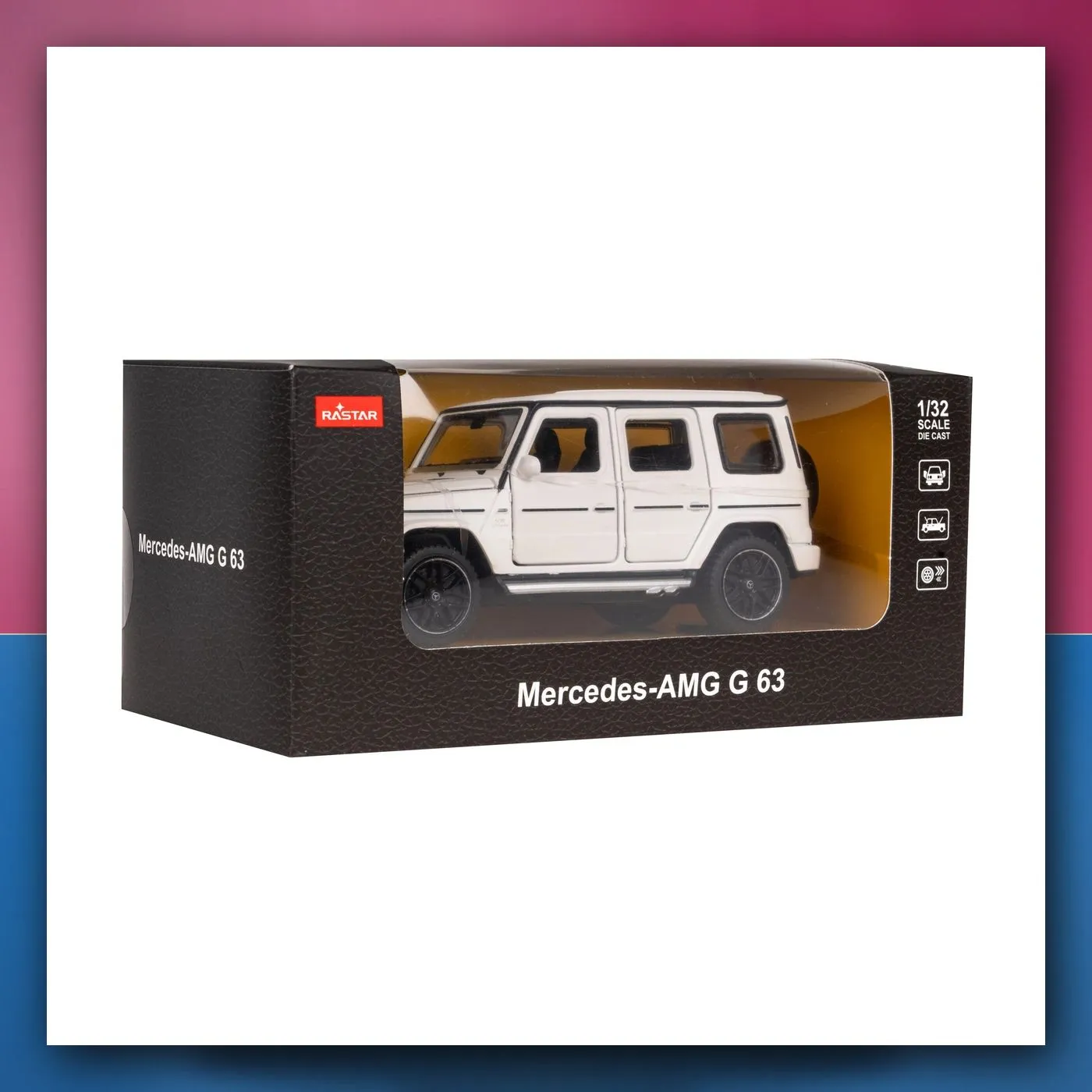 Mercedes-AMG G 63 bijeli RASTAR 1:32 metalni model