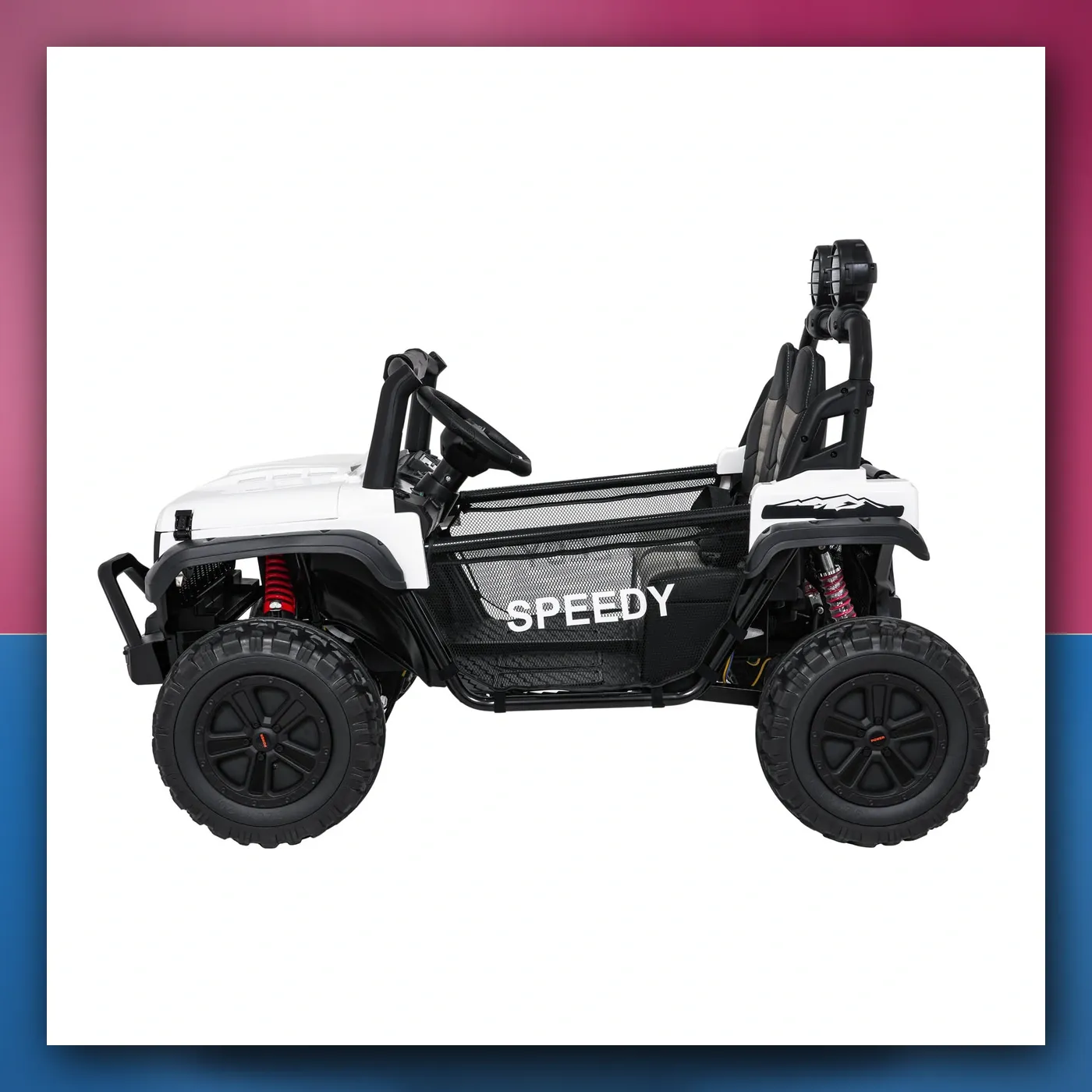 Auto na akumulator Terenski PASSION 4x4 bijeli - slika 1