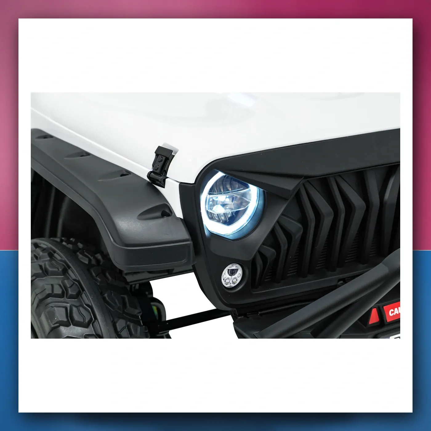 Auto na akumulator Terenski PASSION 4x4 bijeli - slika 1