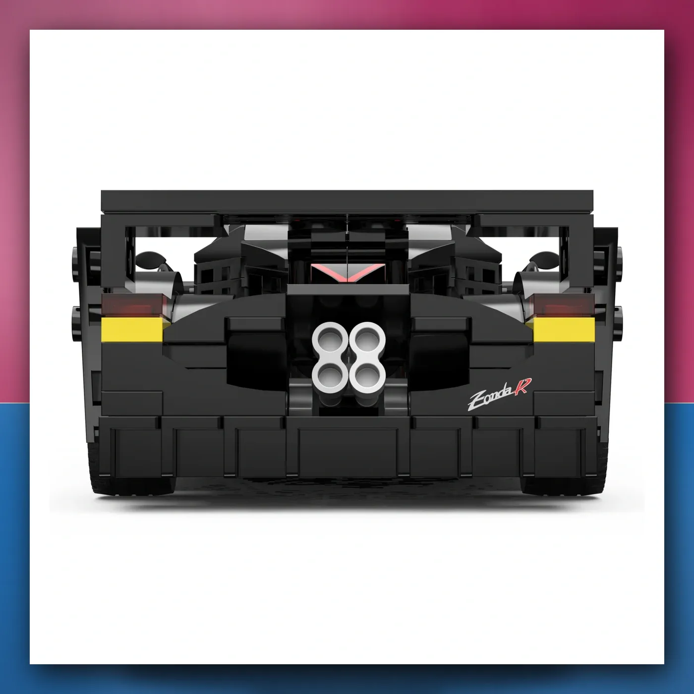 Mali auto 1: 28 Pagani Zonda R Kocke crni RASTAR - slika 1