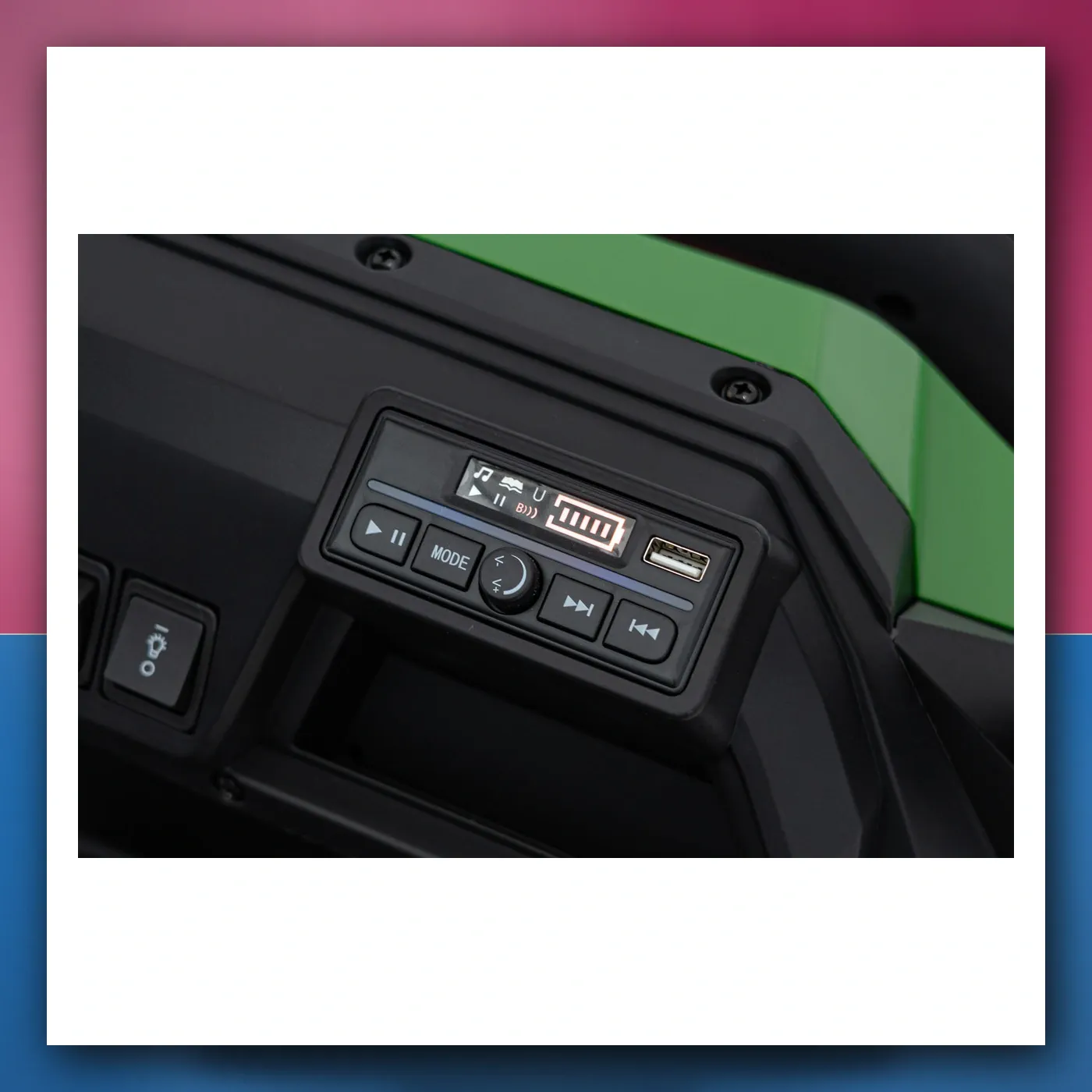 Auto na akumulator Pick - Gore Šampion zeleni, terenski autić - slika 1