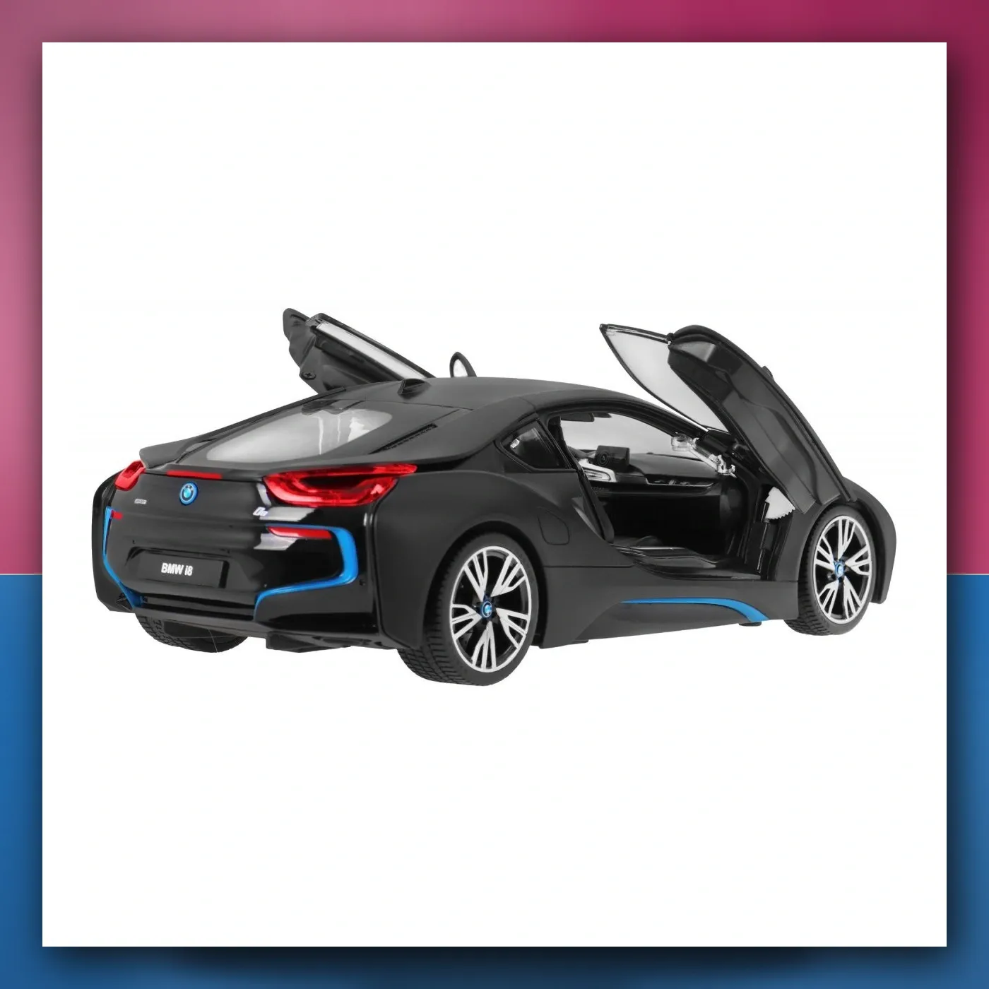 BMW i8 crni RASTAR model 1:14 autić na daljinsko upravljanje + daljinski upravljač 2,4 GHz - slika 1