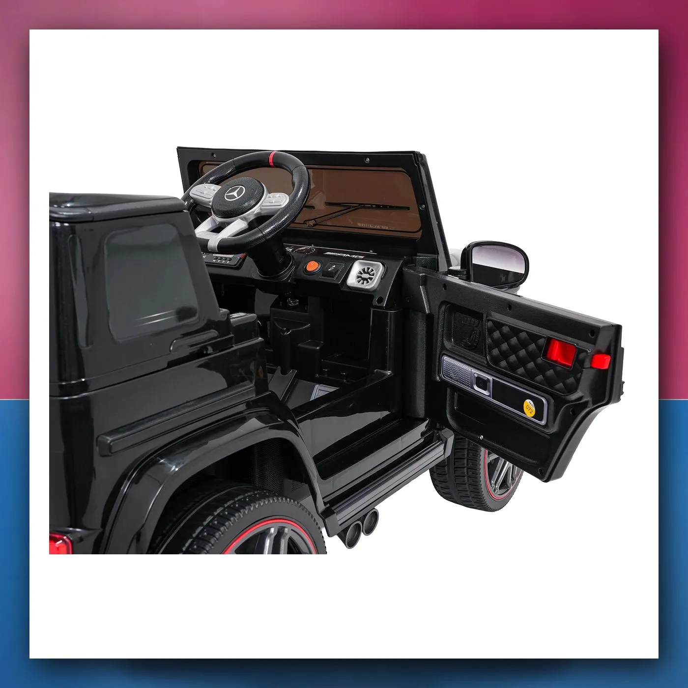 Auto na akumulator Mercedes G63 AMG LIFT crni - slika 1