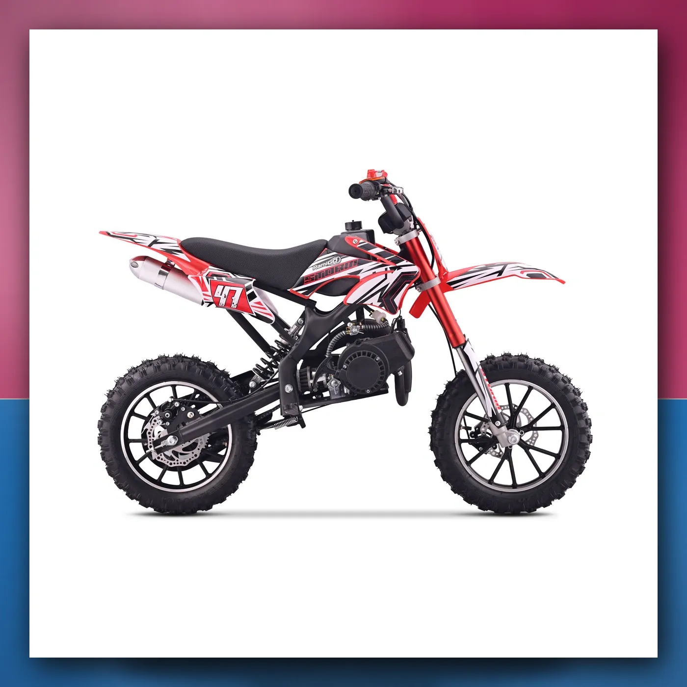 Motor na akumulator Motorni 49CC STORM crveni - slika 1