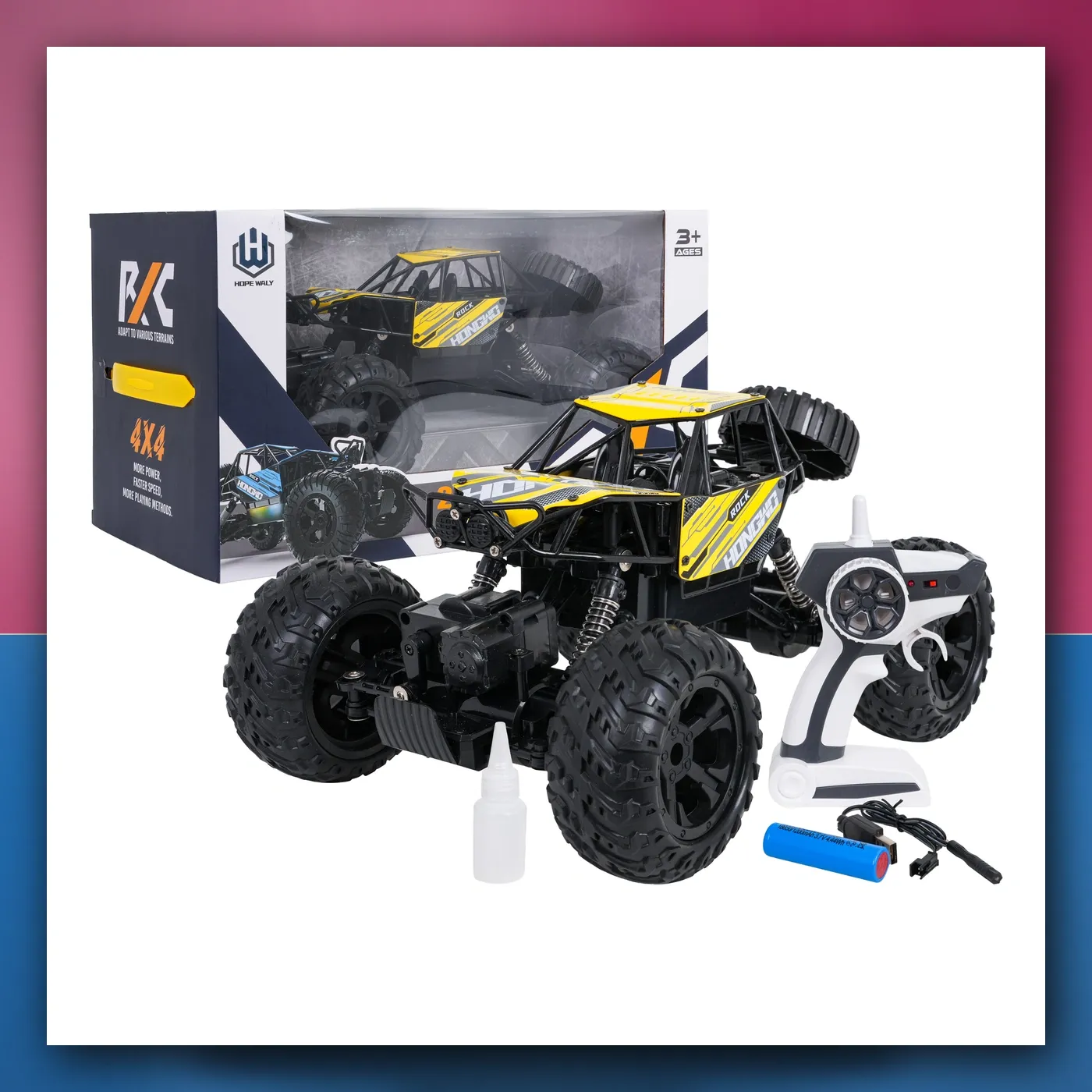 R / C Gusjeničar ROCK žuti 1: 14 - slika 1