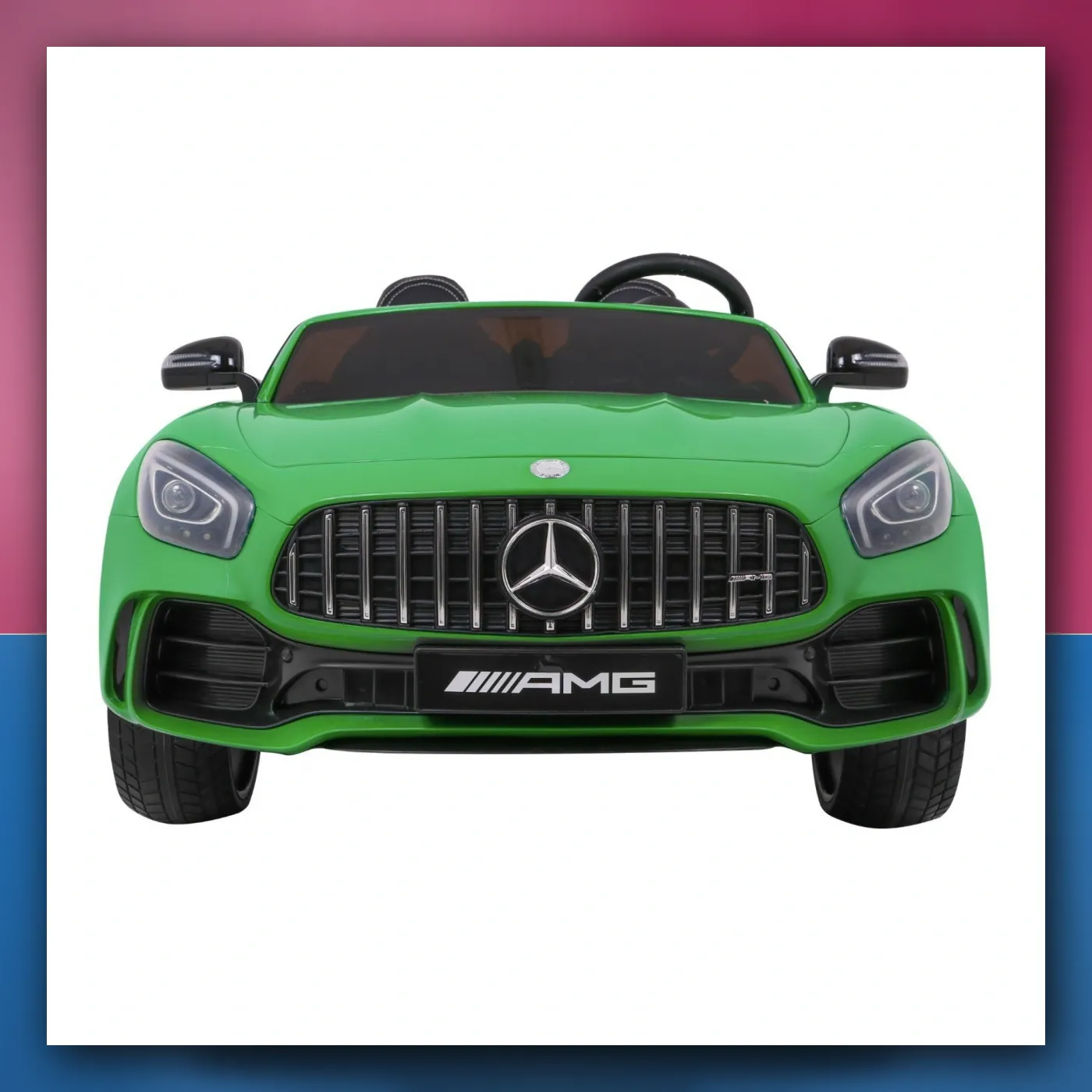 Mercedes - Benz GT R za djecu Lakir zeleni 4x4 - slika 1