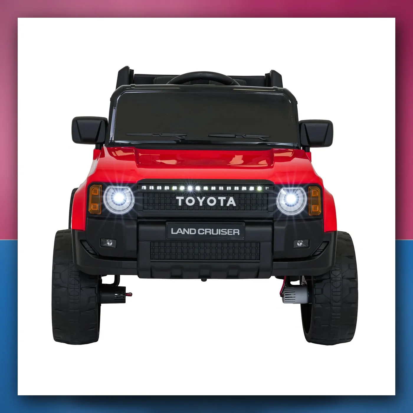 Auto na akumulator Toyota Land Krstarica PRADO crveni - slika 1