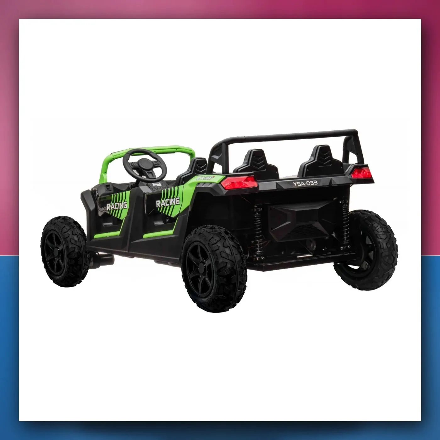 Buggy ATV RACING UTV2000 za 4 osobe na akumulator s Li-ion baterijom, zeleni