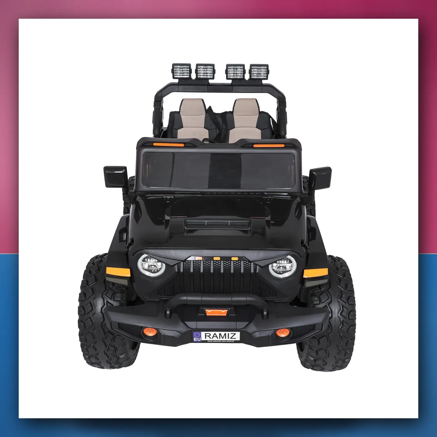 Auto na akumulator Ekstremno Sport 4x4 Varijabla Veličina crni - slika 1