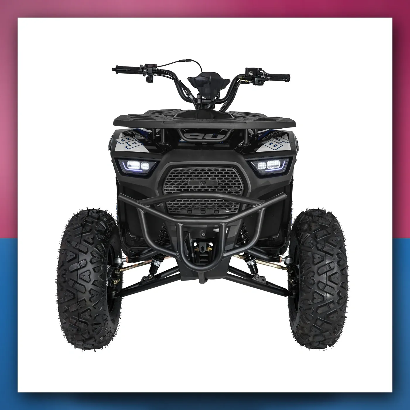 Četverocikl na akumulator Motorni 200CC MONSTER plavi - slika 1