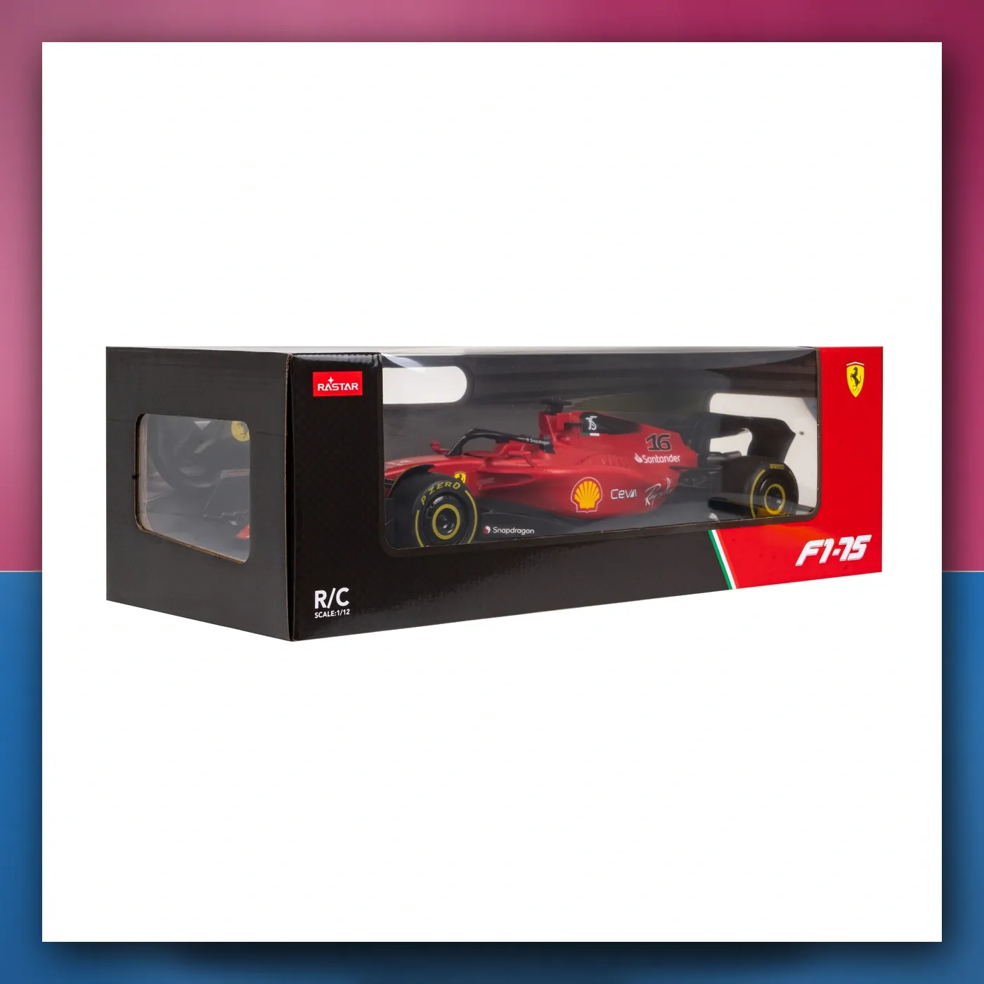 RC Ferrari F1 75 crveni RASTAR 1:12 + daljinski upravljač 2,4 GHz - slika 1