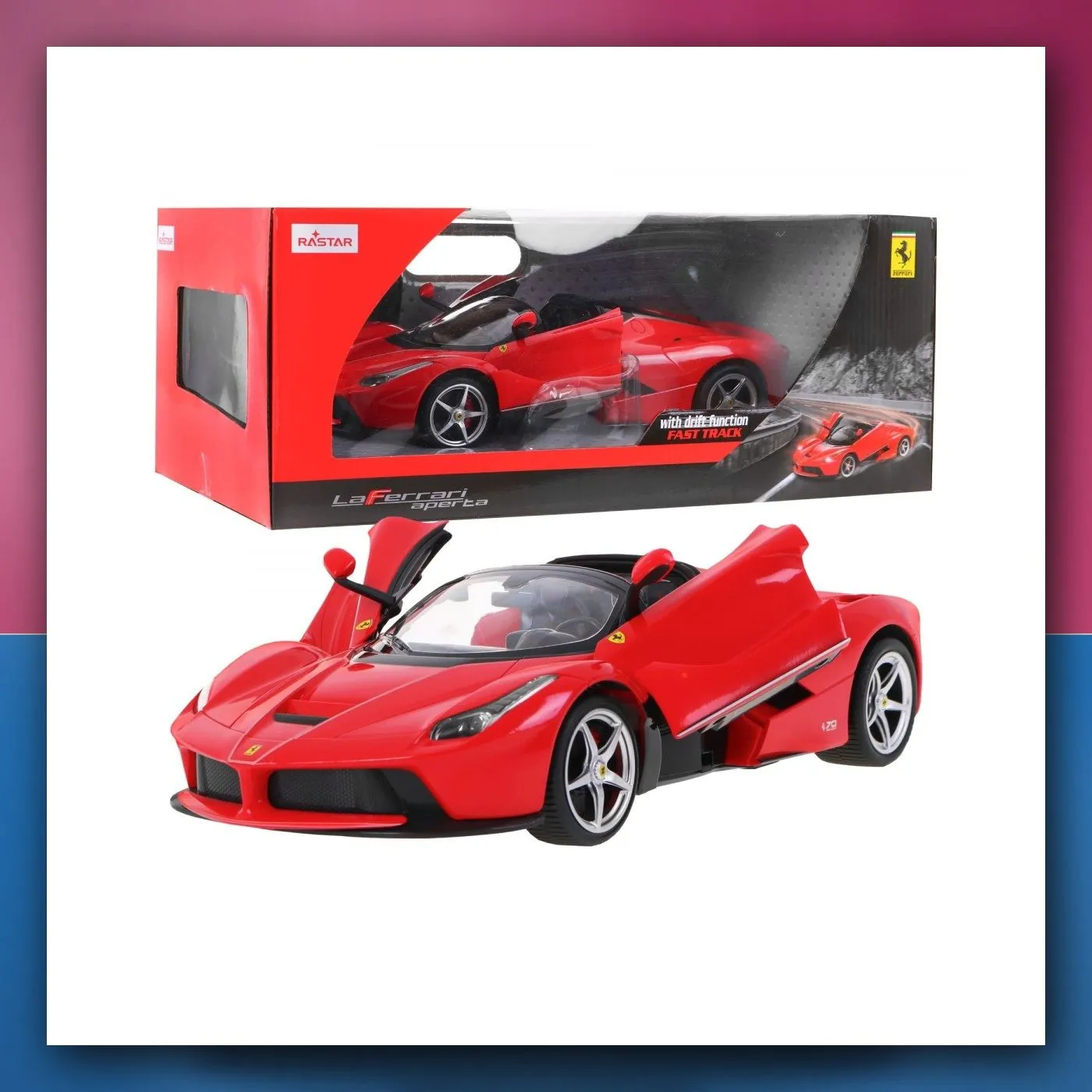 Ferrari LaFerrari Aperta crveni RASTAR model 1:14 autić na daljinsko upravljanje + daljinski upravljač 2,4 GHz
