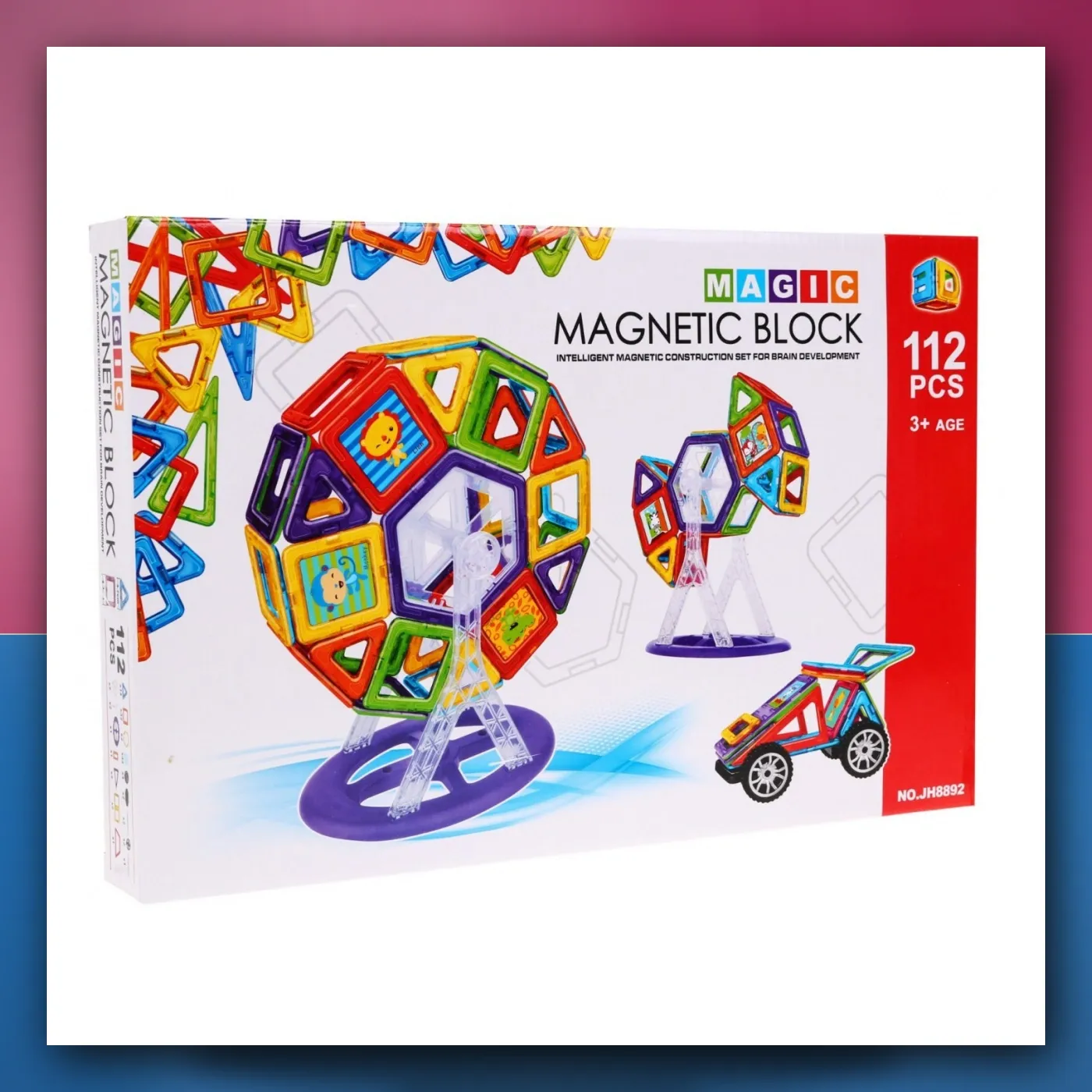 Magijska Kocke Magnetične 112 elemenata - slika 1