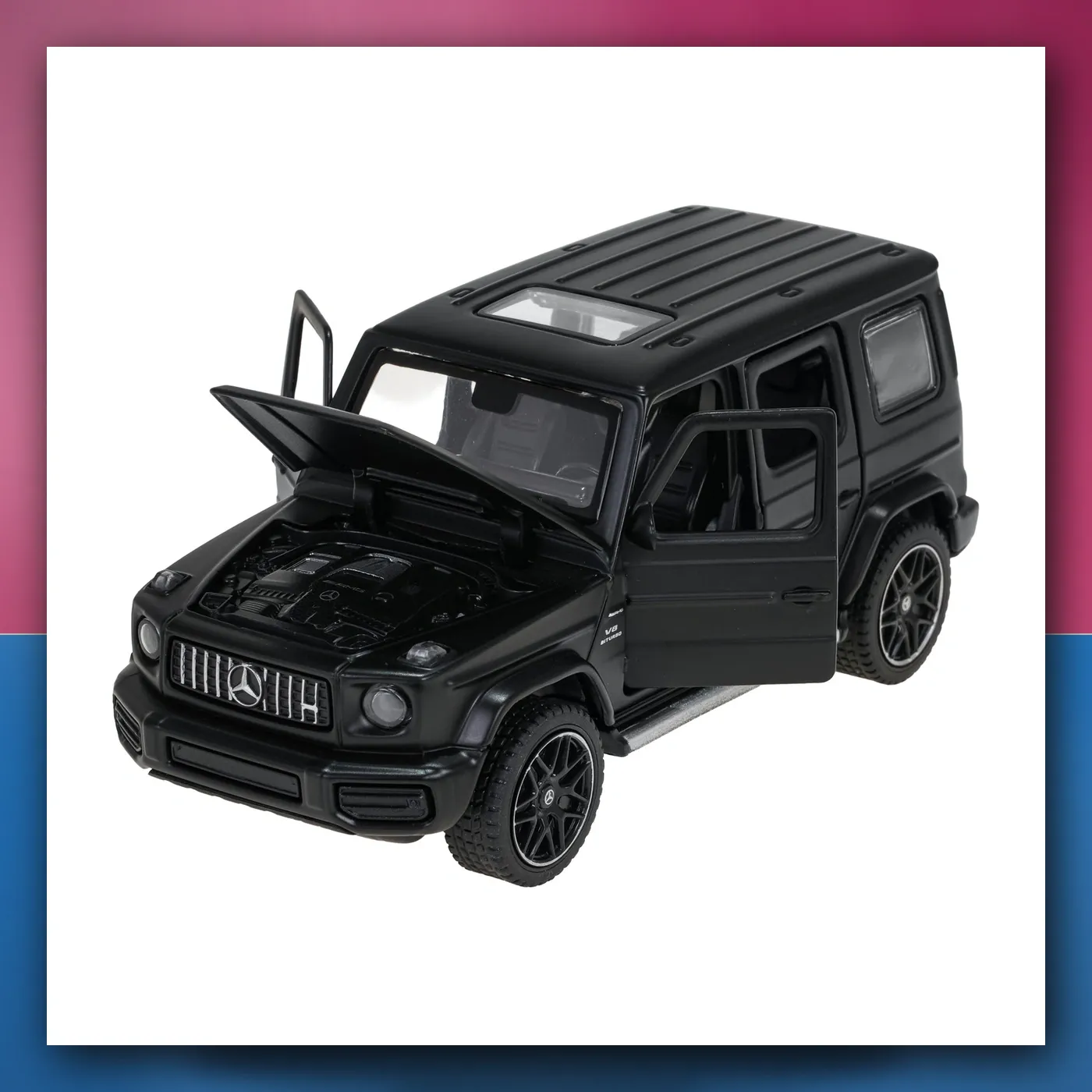Metalni automobil Mercedes-Benz AMG G63 1:32 sa zvukom crni RASTAR