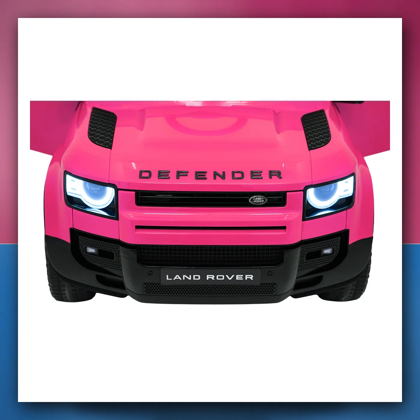 Auto na akumulator Land Rover Defender ružičasti