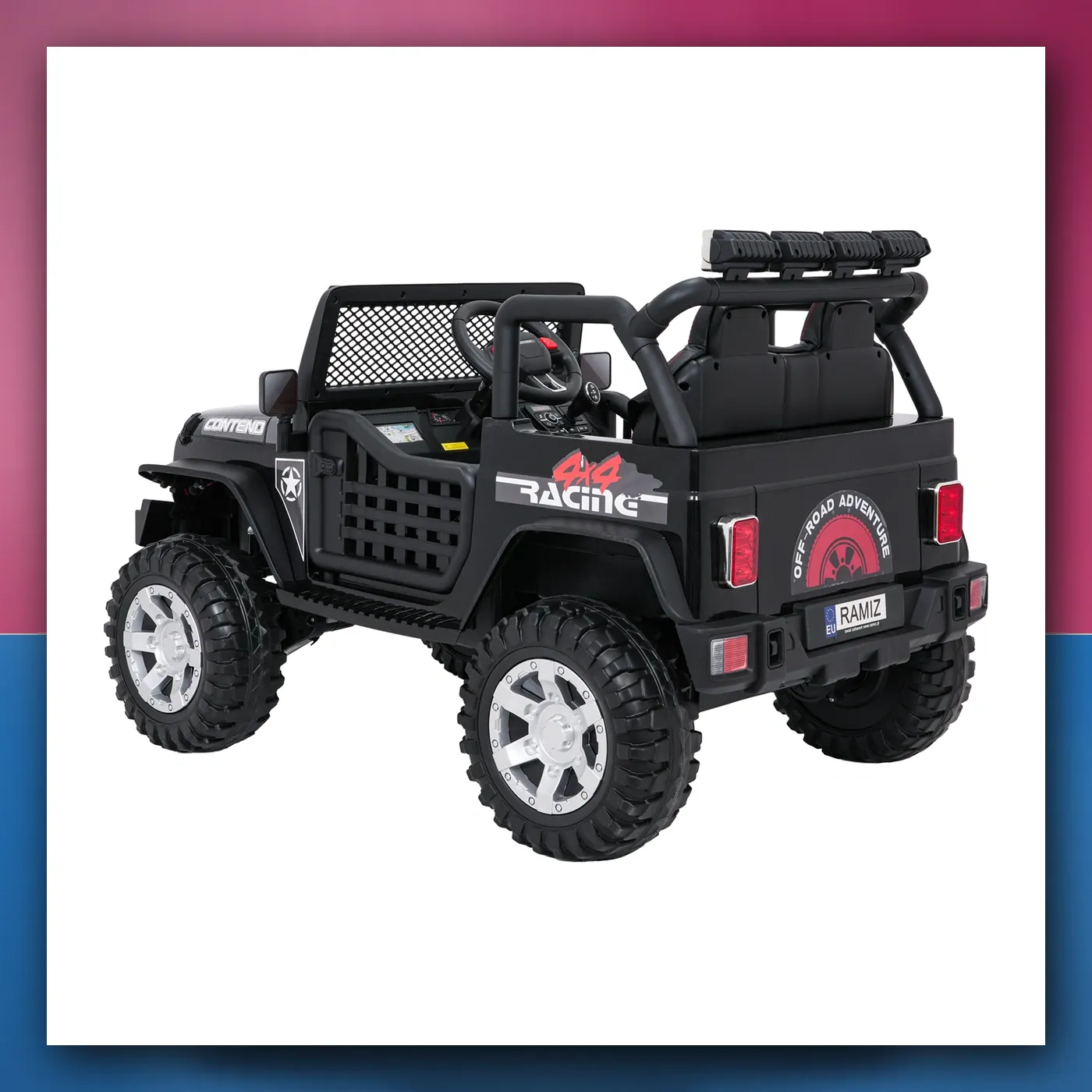 Auto na akumulator Jeep ZVIJER 4x4 crni - slika 1