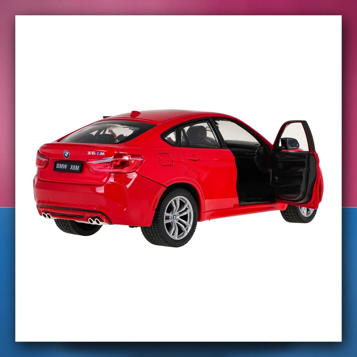 Metalni automobil BMW X6M 1:24 crveni RASTAR