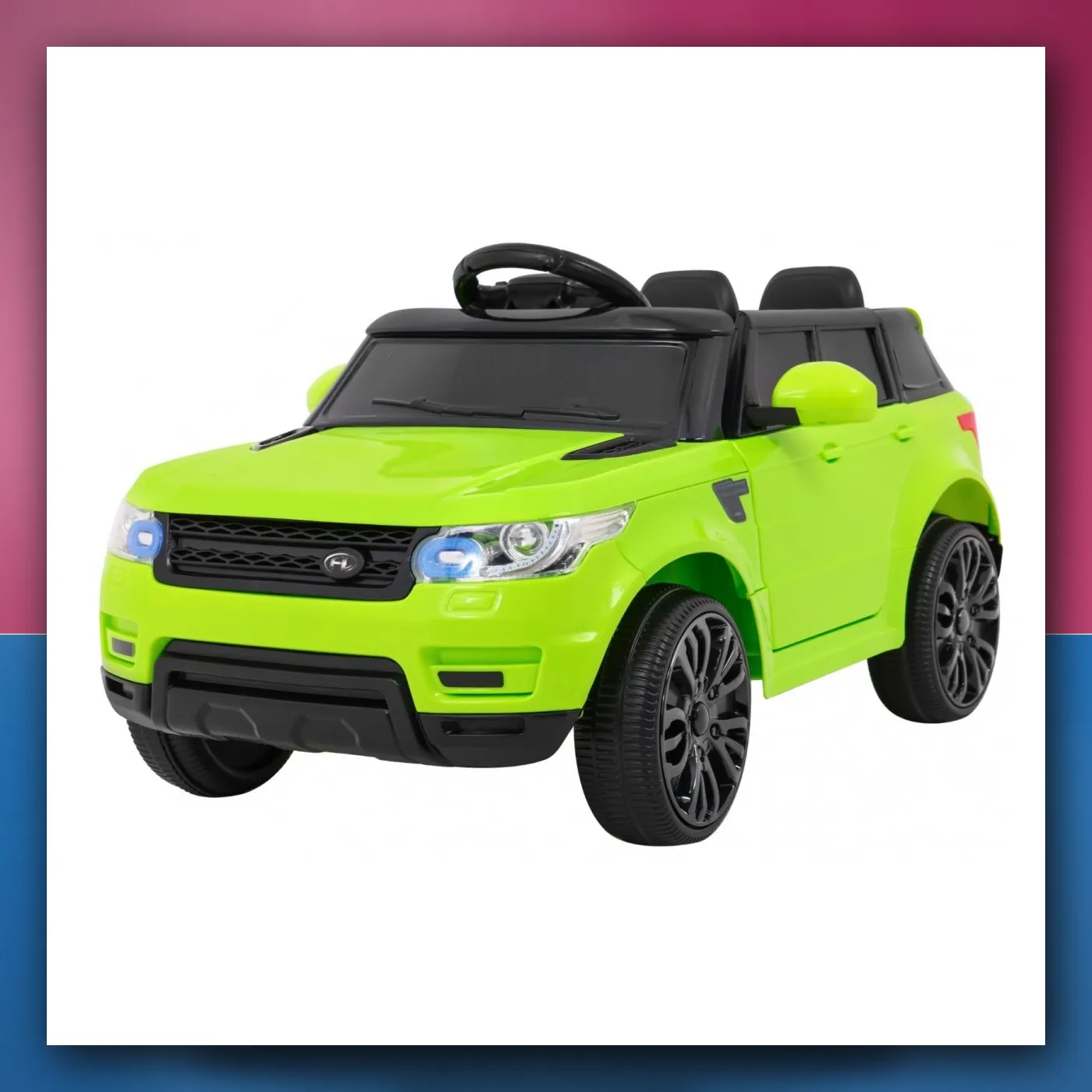 Mali auto Start Run na akumulator, zeleni SUV + Daljinski upravljač - slika 1