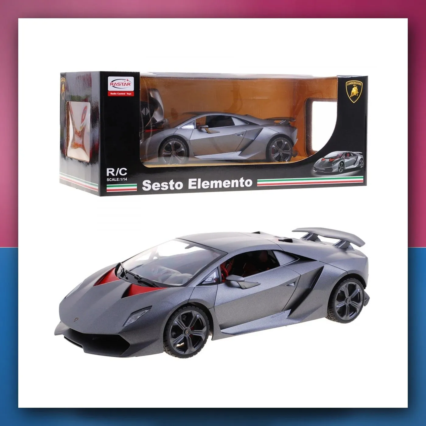 Lamborghini Sesto Elemento RASTAR model 1:14 autić na daljinsko upravljanje + daljinski upravljač