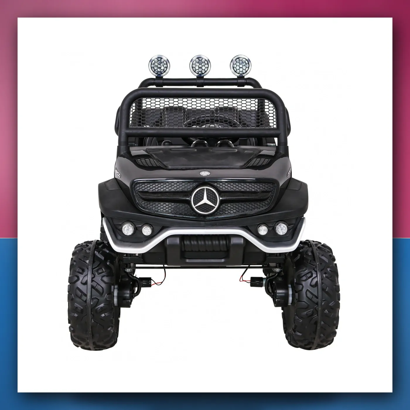 Mercedes Benz Unimog za djecu crni + Terenski 4x4 - slika 1