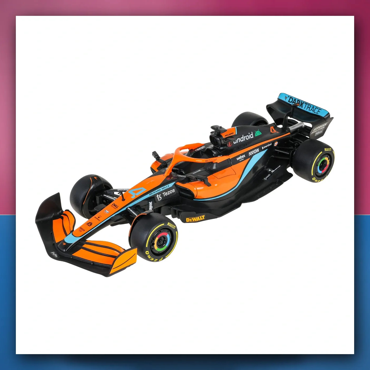 Metalni automobil McLaren F1 MCL36 1:24 narančasti RASTAR