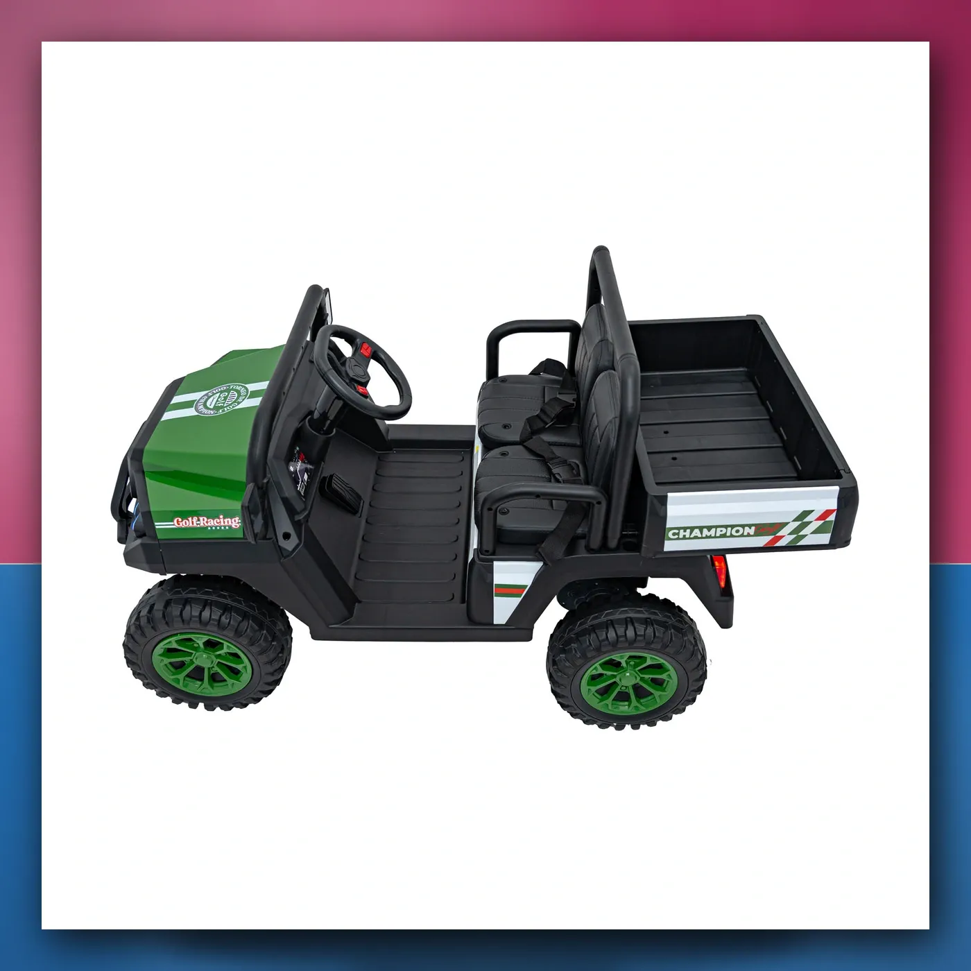 Auto na akumulator Pick - Gore Šampion zeleni, terenski autić - slika 1