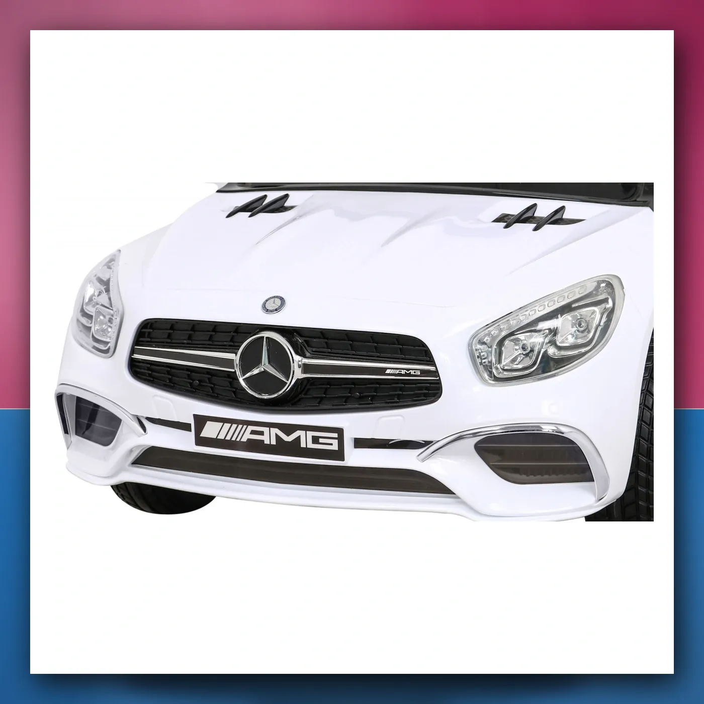 Mercedes Benz AMG SL65 S električni za djecu bijeli + Daljinski upravljač - slika 1