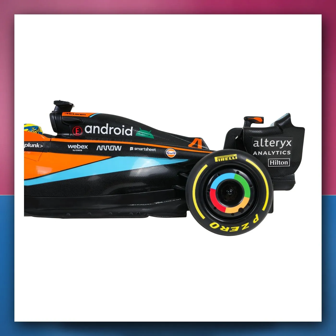 Bolid na daljinsko upravljanje McLaren F1 MCL36 1:12 narančasti RASTAR