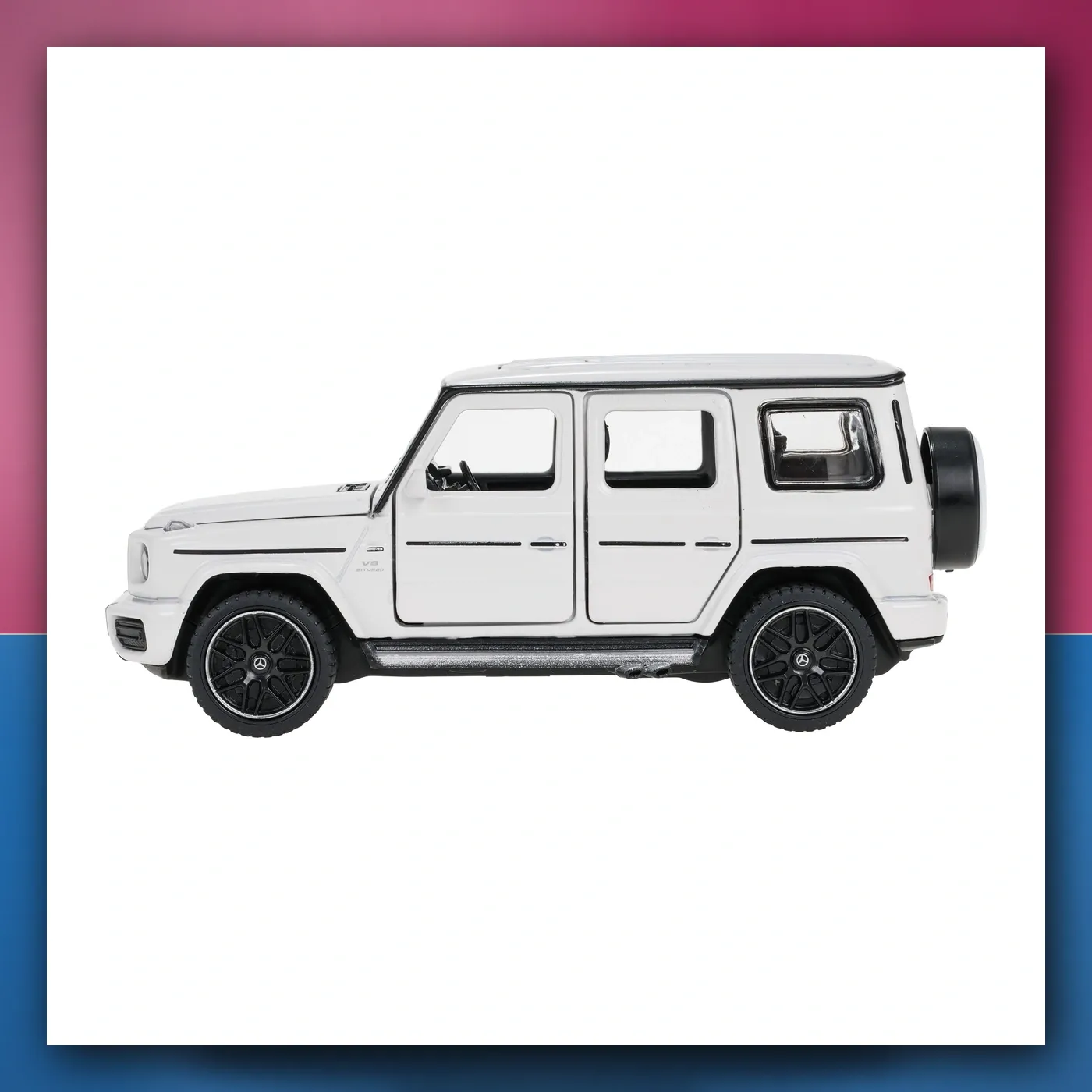 Metalni automobil Mercedes-Benz AMG G63 1:32 sa zvukom bijeli RASTAR